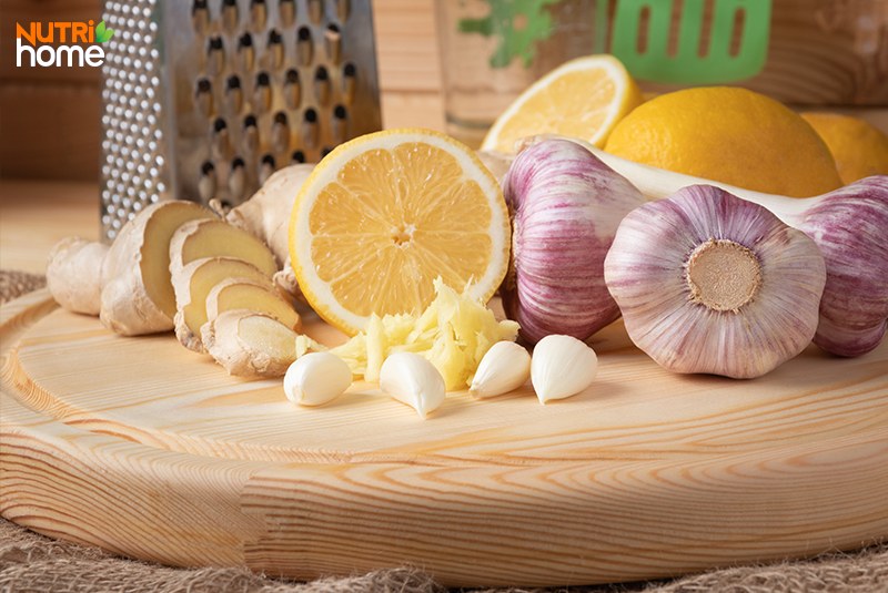 Chữa mỡ máu bằng chanh tỏi gừng